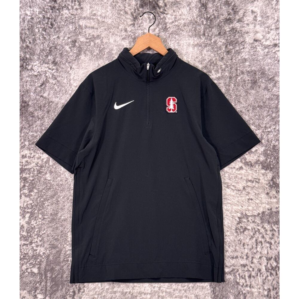 Nike Short Sleeve Jacket Small Mens Stanford Cardinals Coaches Tuckaway Hood